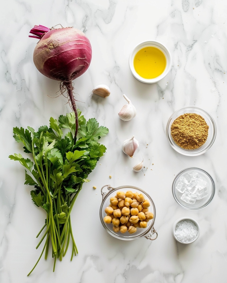 Single white bowl filled with a smooth, vibrant magenta beet hummus, freshly swirled to show its creamy texture, close-up angled shot capturing the glossy surface and rich, velvety interior, placed on a white marble background with natural lighting, intimate plated serving photo taken with an iphone --ar 4:5 --v 7