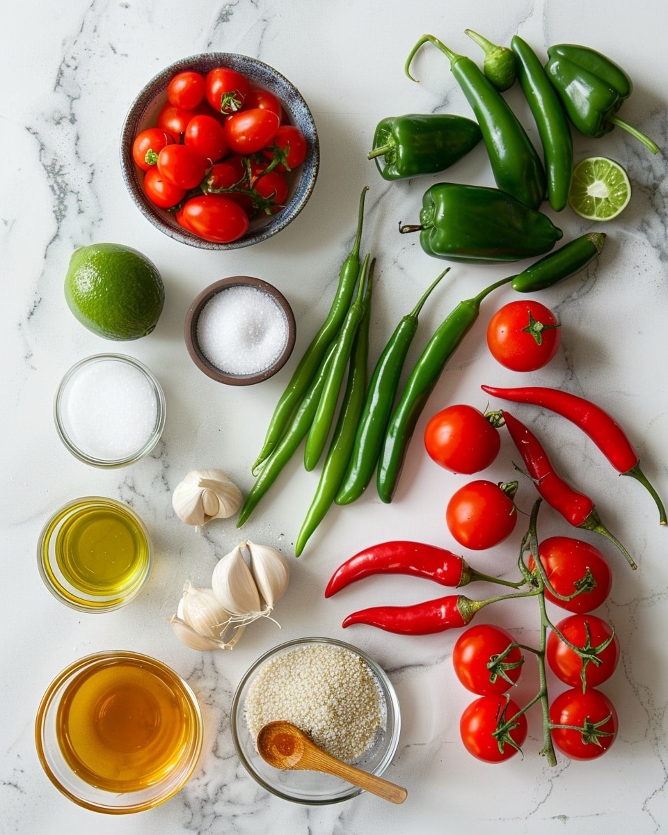 Single white square dish filled with one serving of vibrant, chunky red chili sauce showing seeds and bits of cooked red and green chilies, onions, and garlic pieces with a rich textured surface, spoonful of the sauce resting beside the dish on a clean white marble background, natural lighting highlighting the glossy, thick consistency, intimate close-up angle emphasizing depth and texture, styled as a ready-to-eat portion, photo taken with an iphone --ar 4:5 --v 7