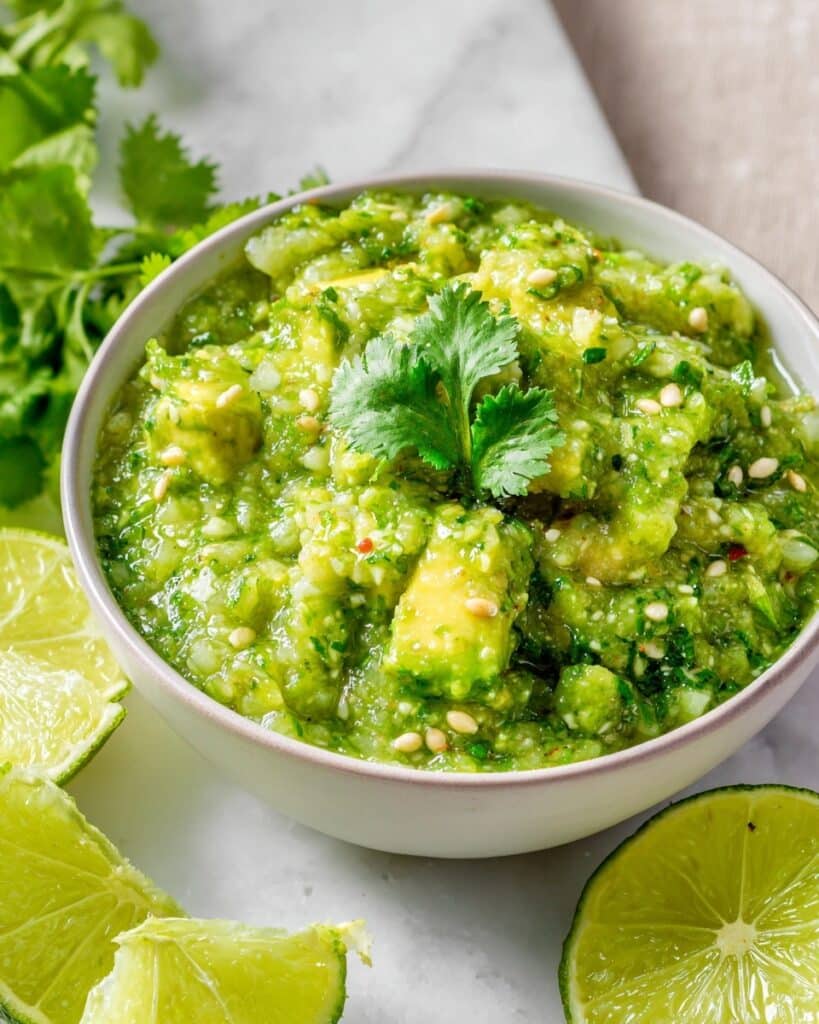 Chunky Tomatillo Avocado Salsa Recipe