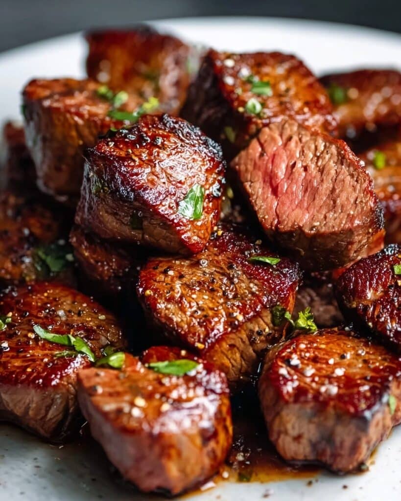 Juicy Air Fryer Steak Bites Recipe