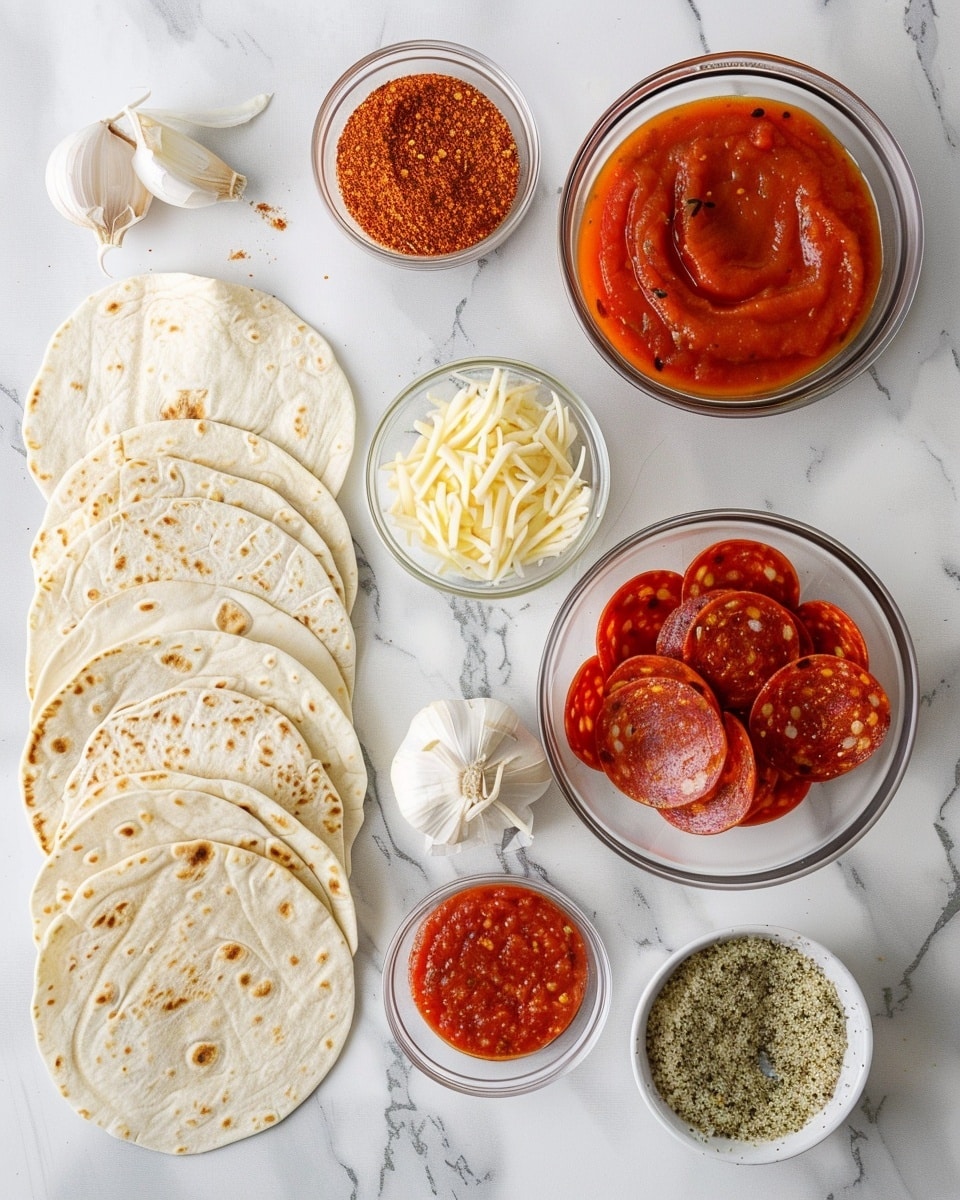Single white plate featuring a close-up of two stacked pepperoni pizza rolls with golden-brown melted cheese stretching slightly, the cross-section revealing pepperoni slices and rich tomato sauce inside the rolled dough, accompanied by a small white ramekin of marinara sauce on the side, all set on a white marble surface, natural lighting highlighting the crispy edges and gooey interior, styled like an individual serving from a food blog, photo taken with an iphone --ar 4:5 --v 7