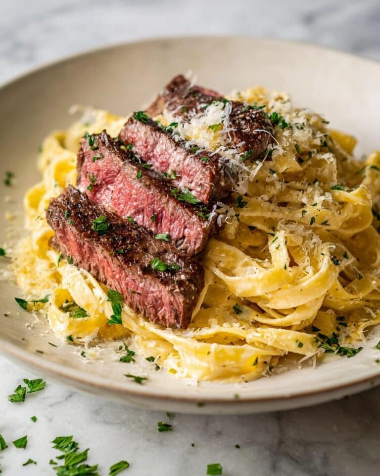 Steak Fettuccine Alfredo Recipe