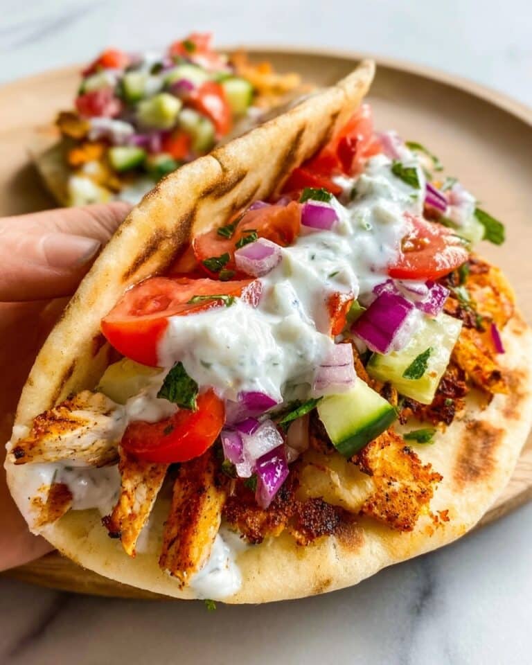 Chicken Gyros Smash Tacos Recipe