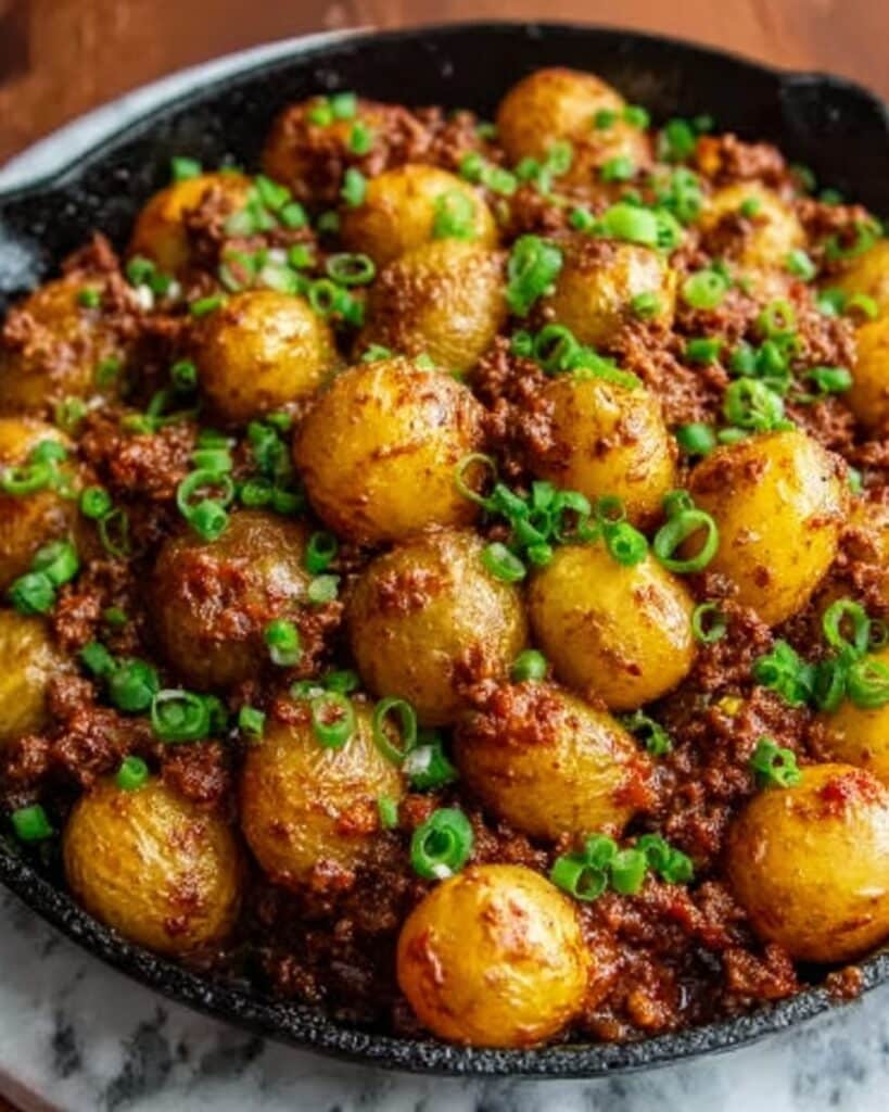 Hearty Ground Beef and Potato Skillet Recipe