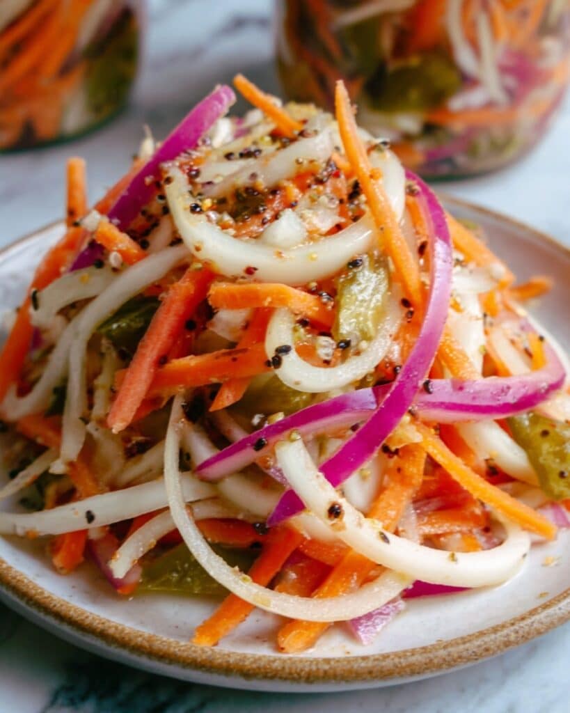 Sweet & Spicy Pickle Slaw Recipe