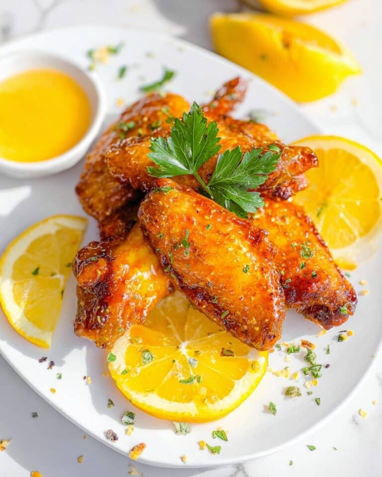 Baked Lemon Pepper Wings Recipe