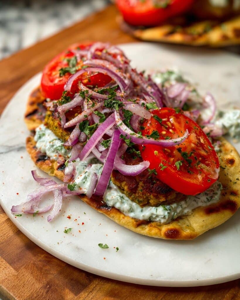 Crispy Lentil Veggie Patties Sandwich (Vegan, High Protein) Recipe