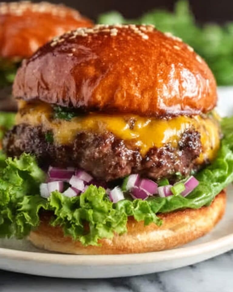 Flavorful Grilled Loaded Smash Burger with Special Sauce and Brioche Bun Recipe