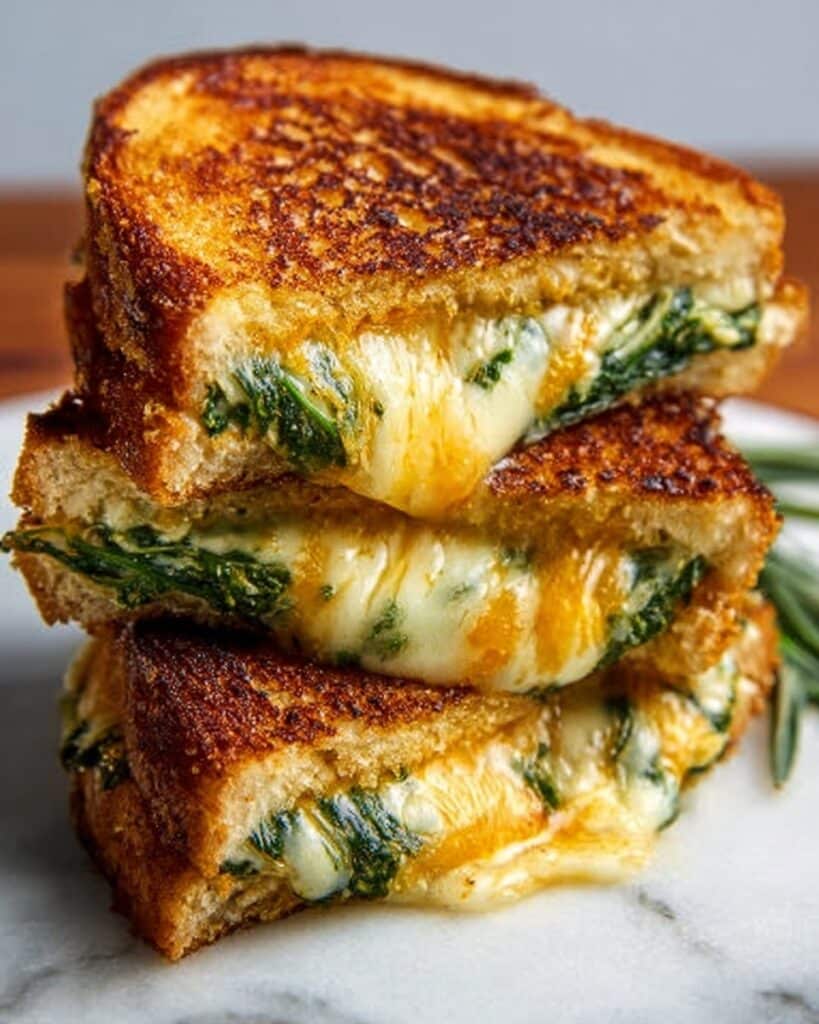 Crispy Zucchini Grilled Cheese with Garlic Butter Recipe