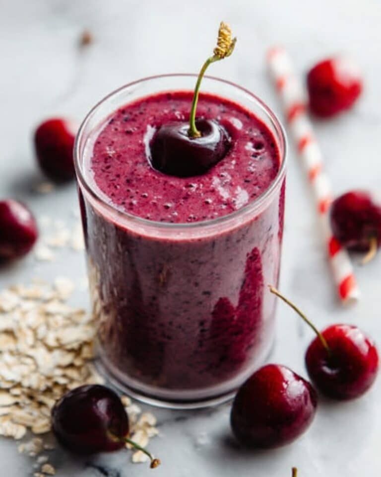 Creamy Cherry Banana Smoothie Recipe