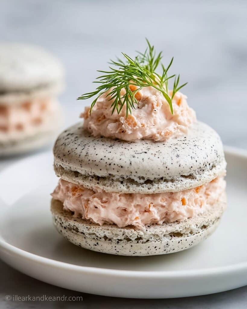 Savory Salmon and Fennel Macarons Recipe