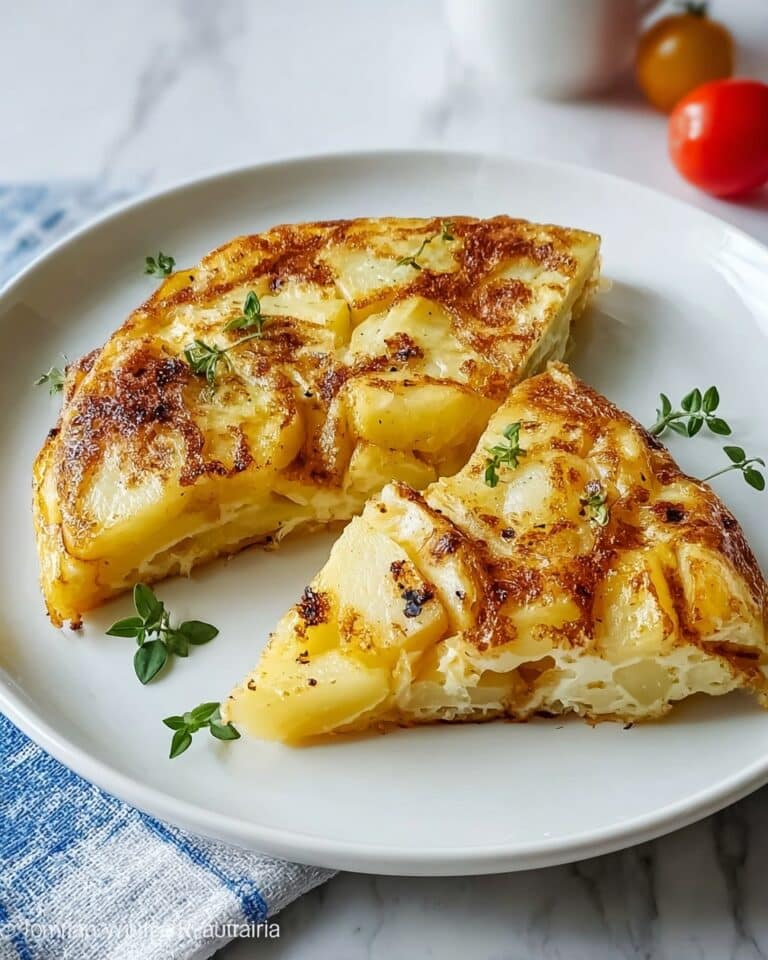 Stringy Potato and Smoked Scamorza Omelette Recipe