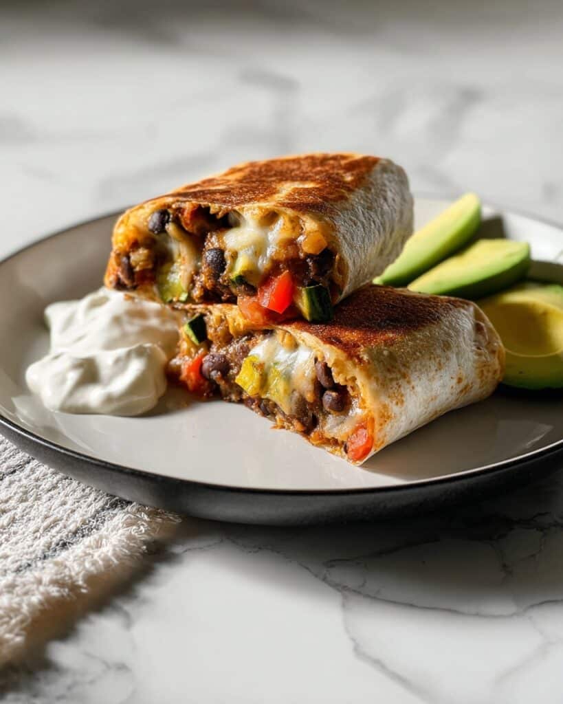 Black Bean and Veggie Burritos Recipe