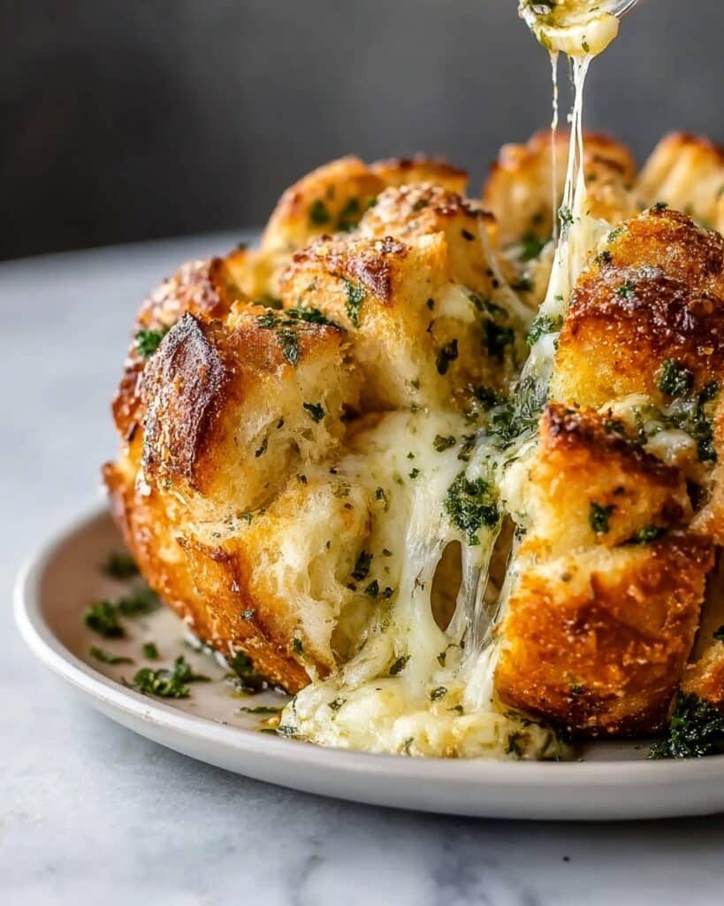 Tear & Share Pesto Honeycomb with Molten Mozzarella Core Recipe