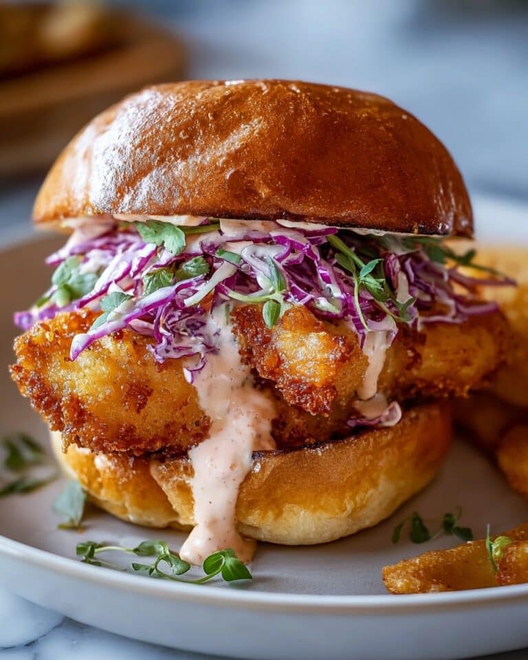 Savory Bang Bang Chicken Sandwich with Crunchy Slaw Recipe