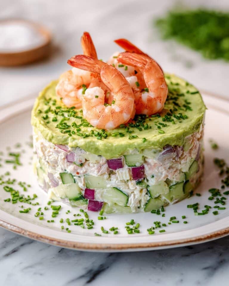 Creamy Shrimp and Avocado Stack with Lime Recipe