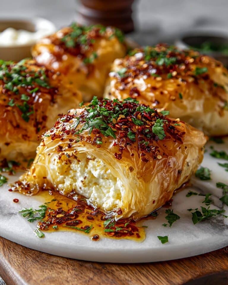 Crispy Baked Feta Rolls with Hot Honey Recipe