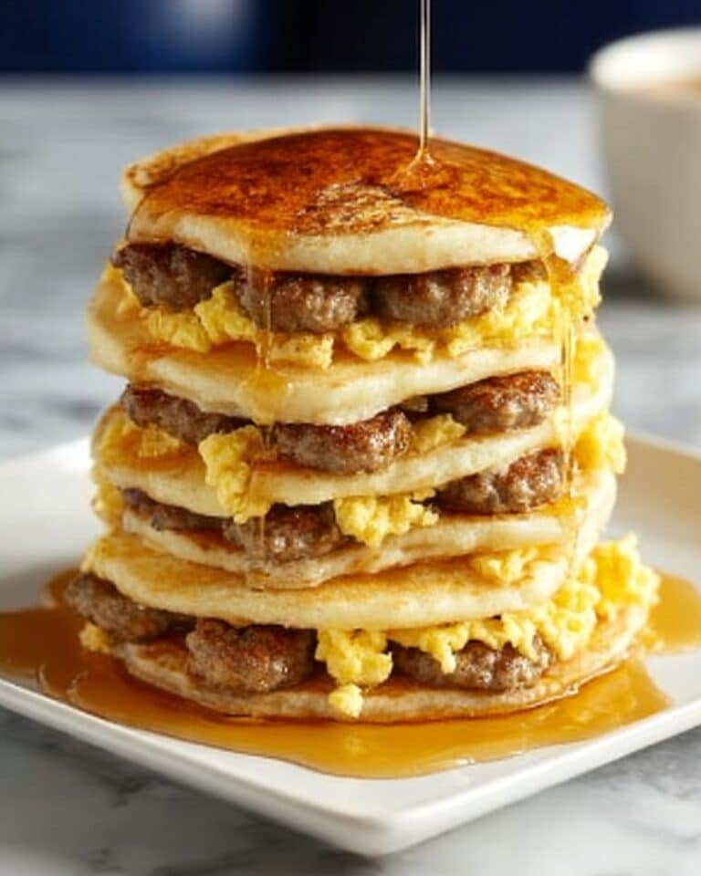 Pancake Sausage & Egg Sliders Recipe