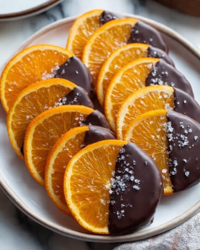 Chocolate Dipped Orange Slices Recipe