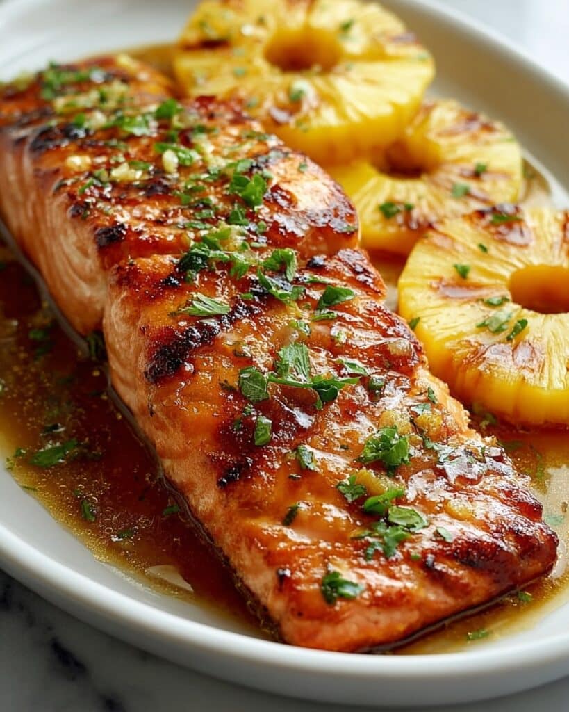 Baked Pineapple Salmon Bliss – Quick Thai Flavor Explosion Recipe