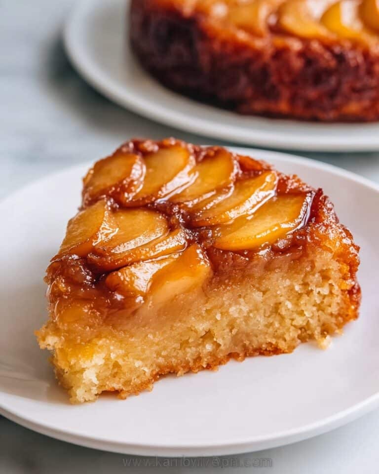 Soft Apple and Jam Cake with Dark Chocolate Heart Recipe