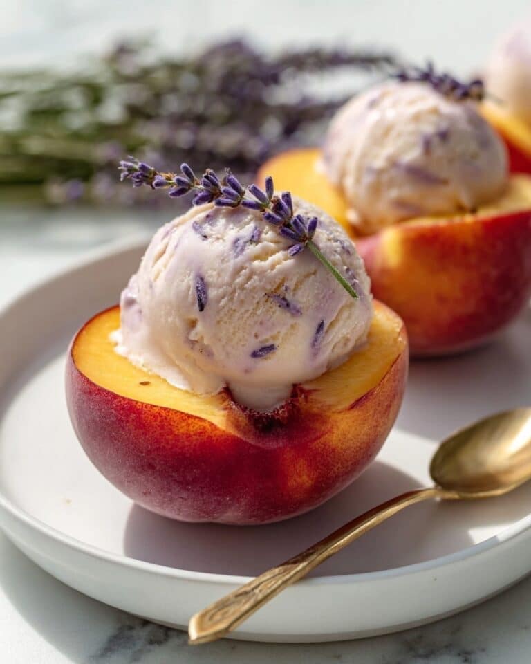 Lavender Honey Peach Cups Recipe
