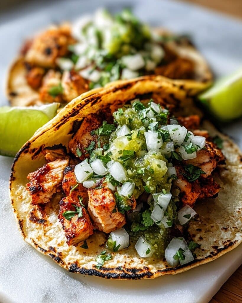Delicious Chicken Street Tacos with Creamy Guacamole Bliss Recipe