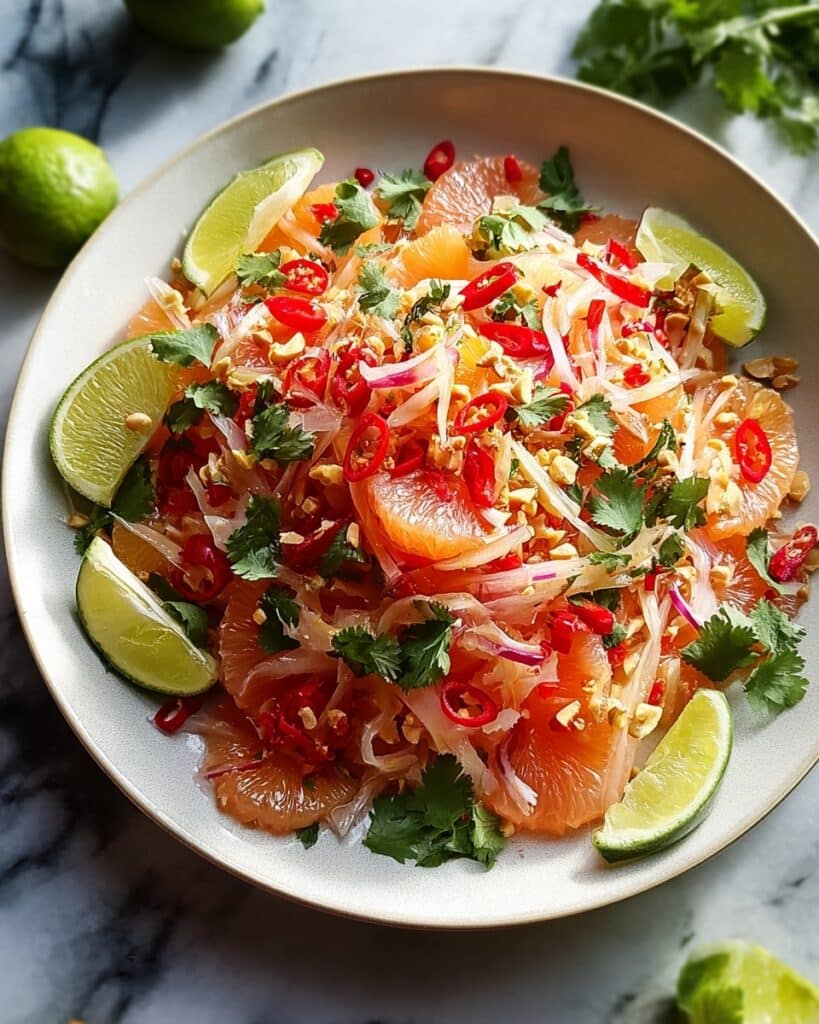 Zesty Authentic Thai Pomelo Salad for a Tropical Escape Recipe