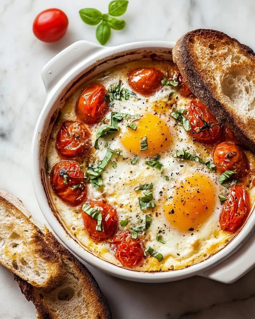 Mediterranean Baked Feta Eggs Recipe for a Wholesome Brunch Recipe