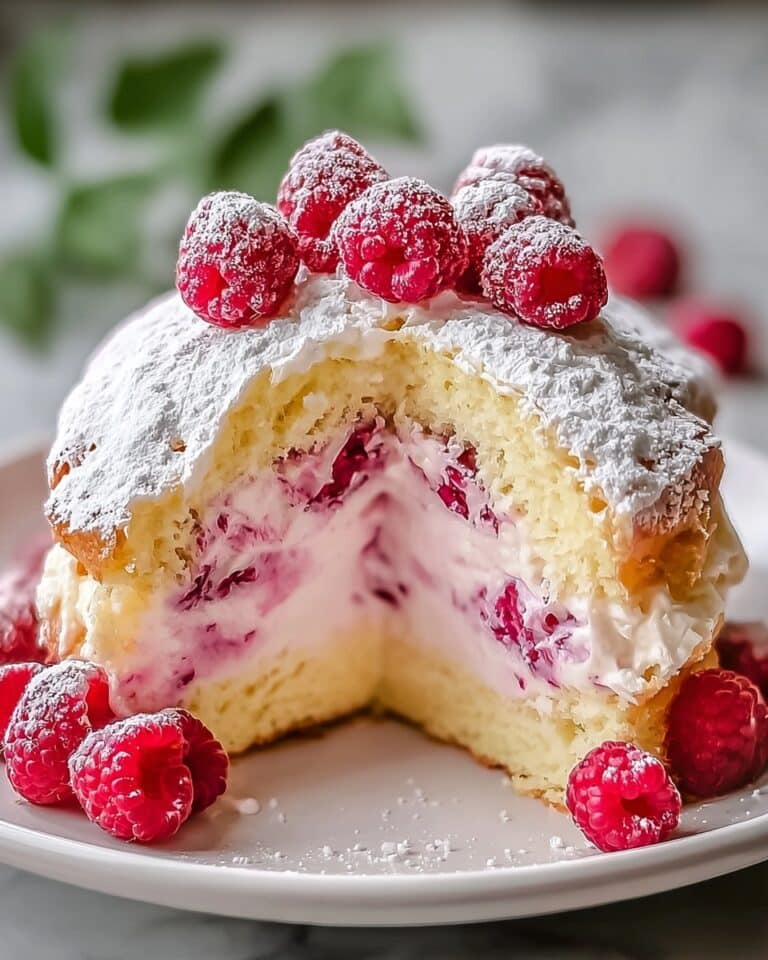 Delightful Raspberry Angel Food Cake for Guilt-Free Bliss Recipe