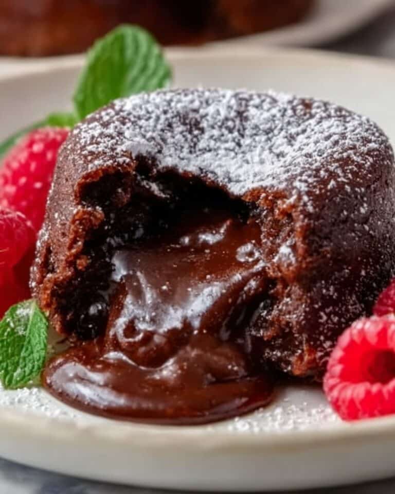 Decadent Gluten-Free Flourless Dark Chocolate Lava Cakes for Two Recipe