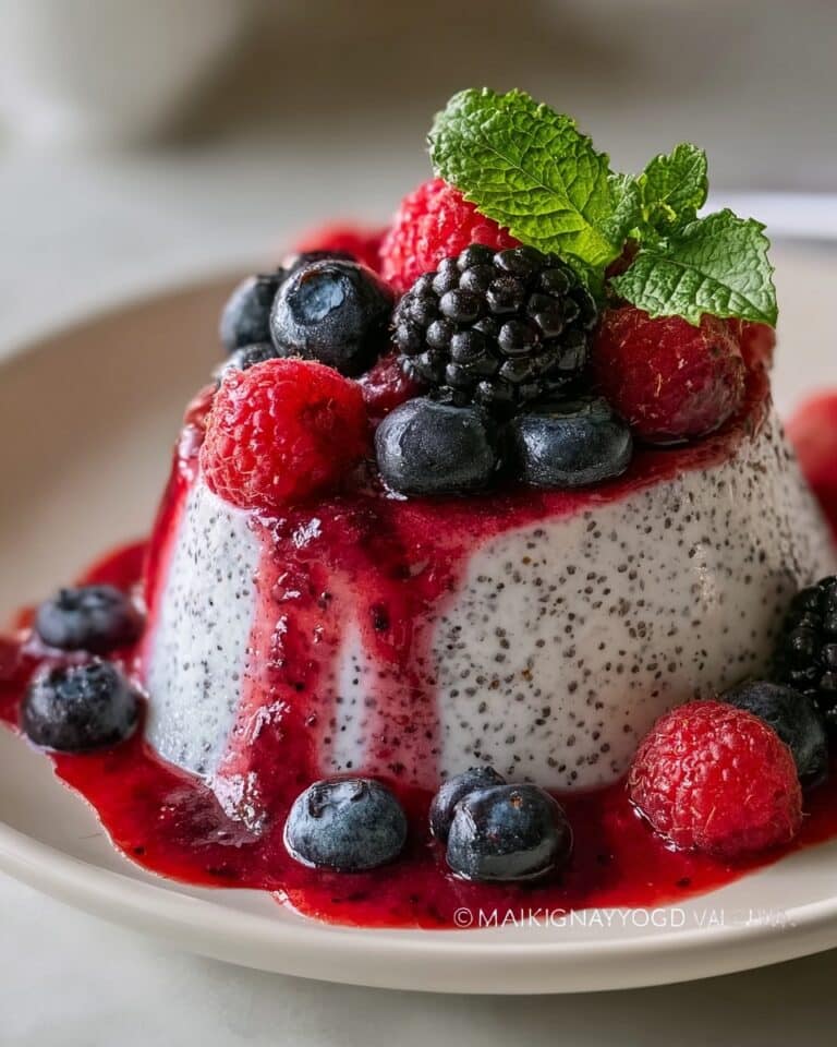 Bavarian Cream with Fresh Berries Recipe