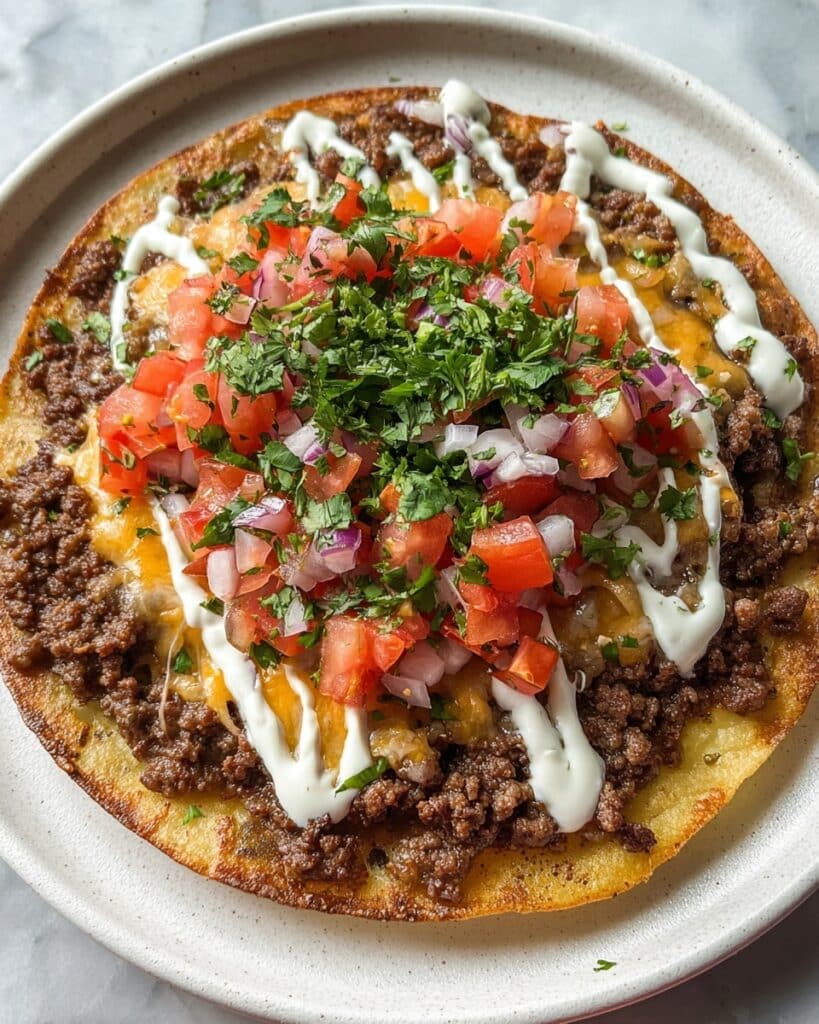 Easy Smash Burger Tacos (Viral Air Fryer Recipe) Recipe